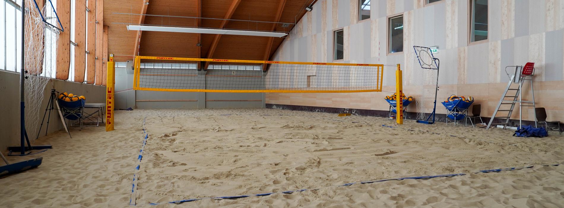 Beachvolleyballplatz Indoor